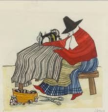 welsh lady weaving